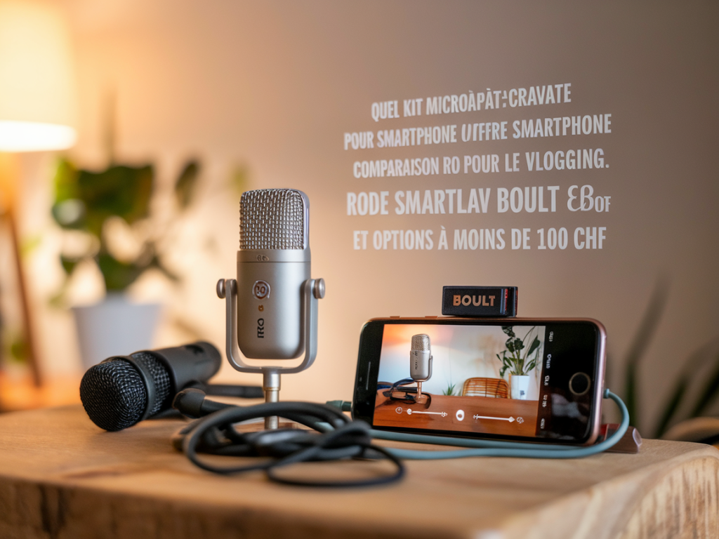 Quel kit micro‑cravate pour smartphone offre un son pro pour le vlogging : comparaison rode smartlav, boult et options à moins de 100 chf