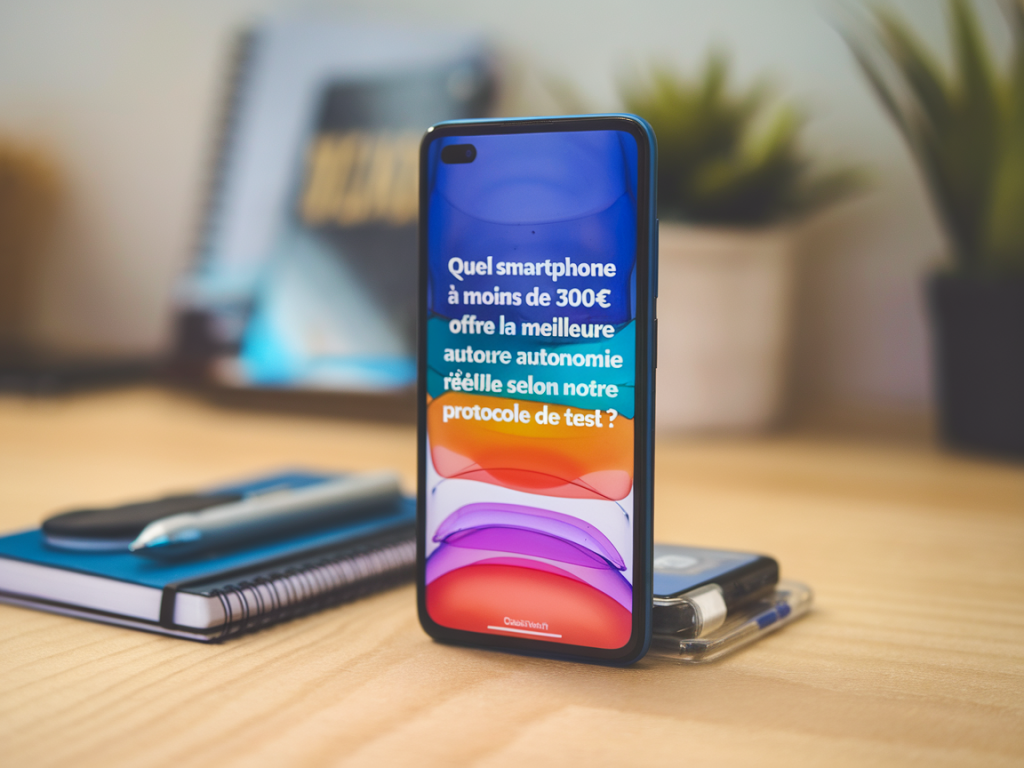 Quel smartphone à moins de 300 € offre la meilleure autonomie réelle selon notre protocole de test